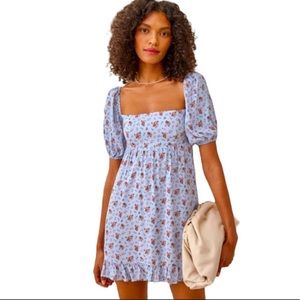 NWT Reformation Bristol babydoll dress